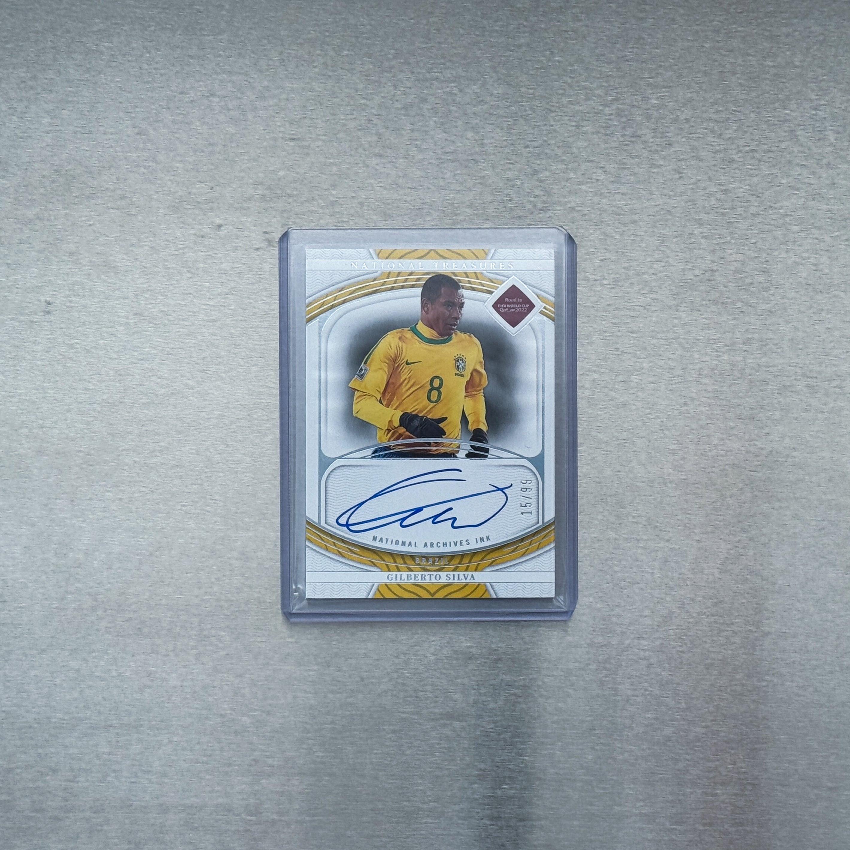 2022 National Treasures - Brazil - Gilberto Silva 15/99 auto